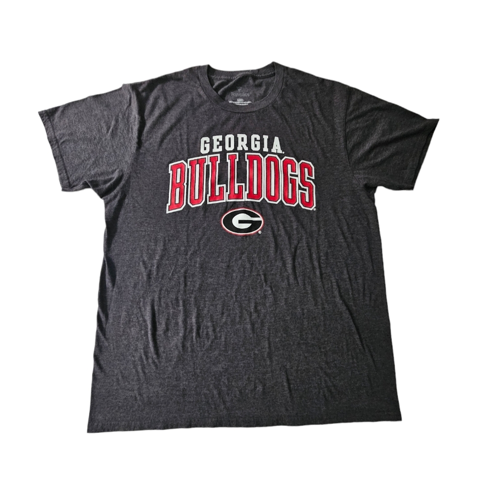 University Of Georgia Bulldogs Fanatics Gray Tee T-Shirt Men's Size Large